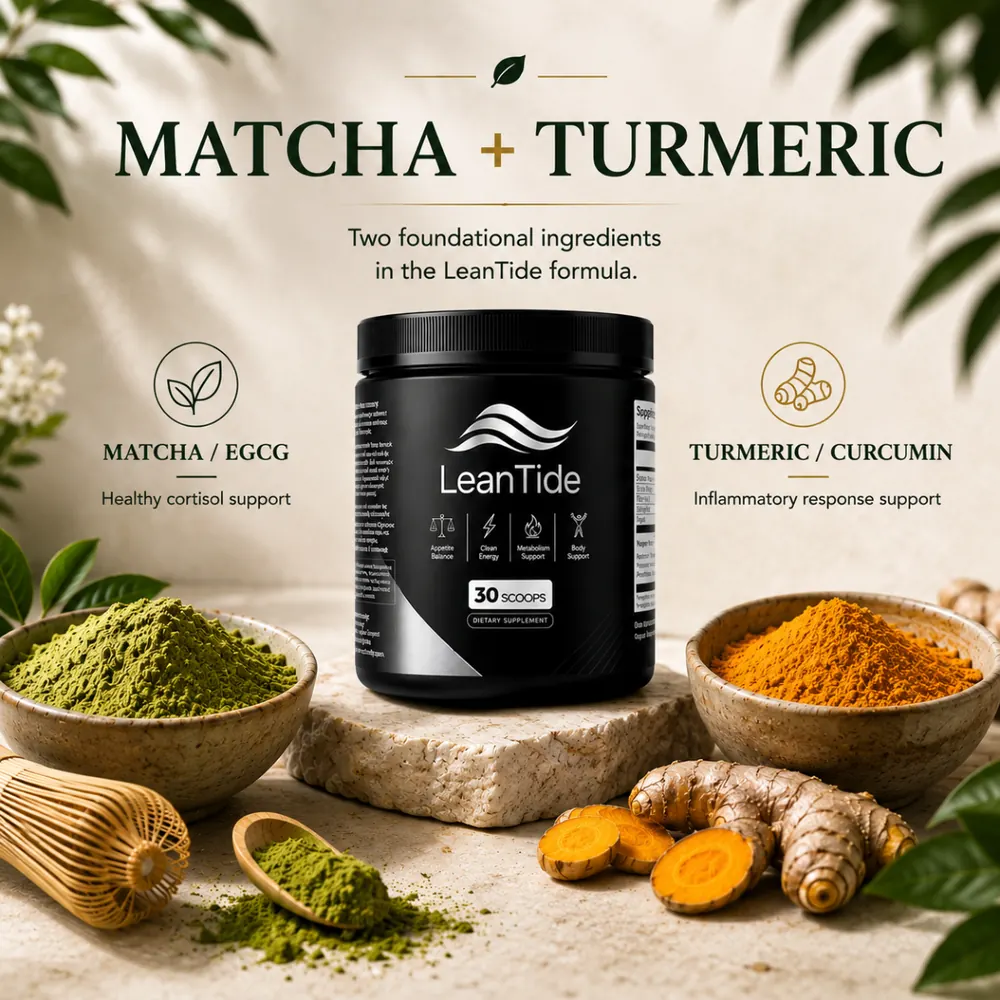 Matcha and turmeric